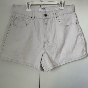 Cotton on high a-line denim shorts